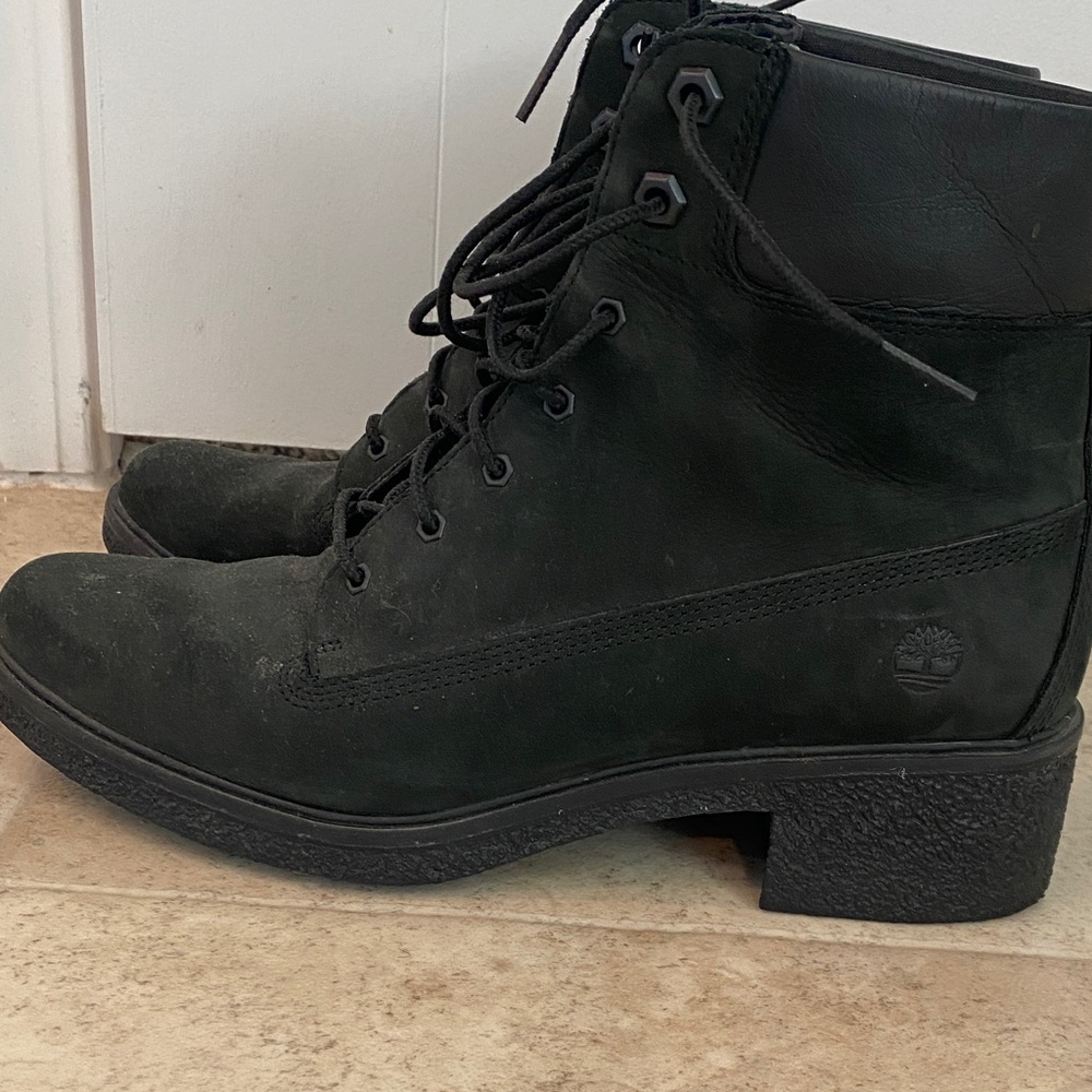 Timberland Women's Black Combat Boots